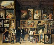    David Teniers La Vista del Archidque Leopoldo Guillermo a su gabinete de pinturas.-u Spain oil painting artist